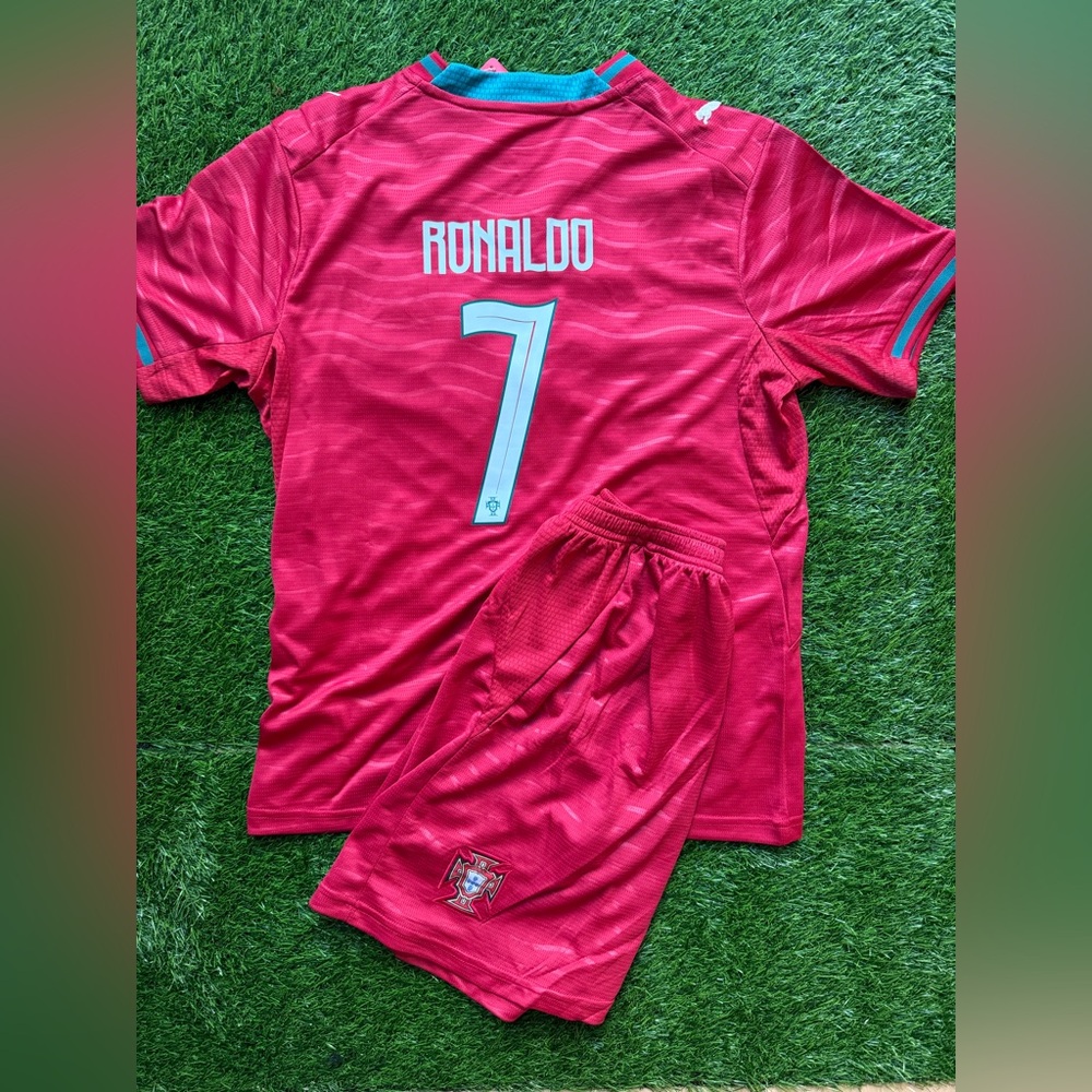 Ronaldo Portugal Jersey kids set